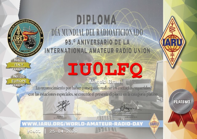 URE IARU 95th Platinum #0401